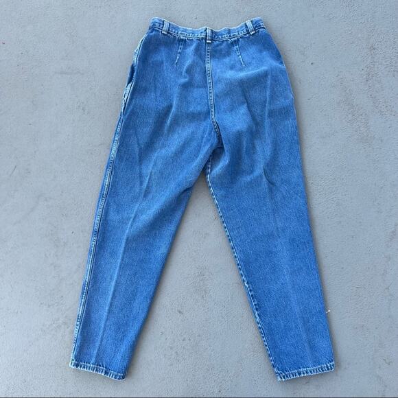 Epic 80s Mom Jean High Waist Rise Pleated V Yoke Bareback Sears - Picture 2 of 5